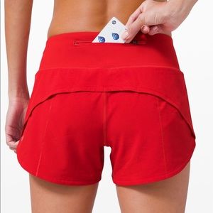 Lululemon red shorts